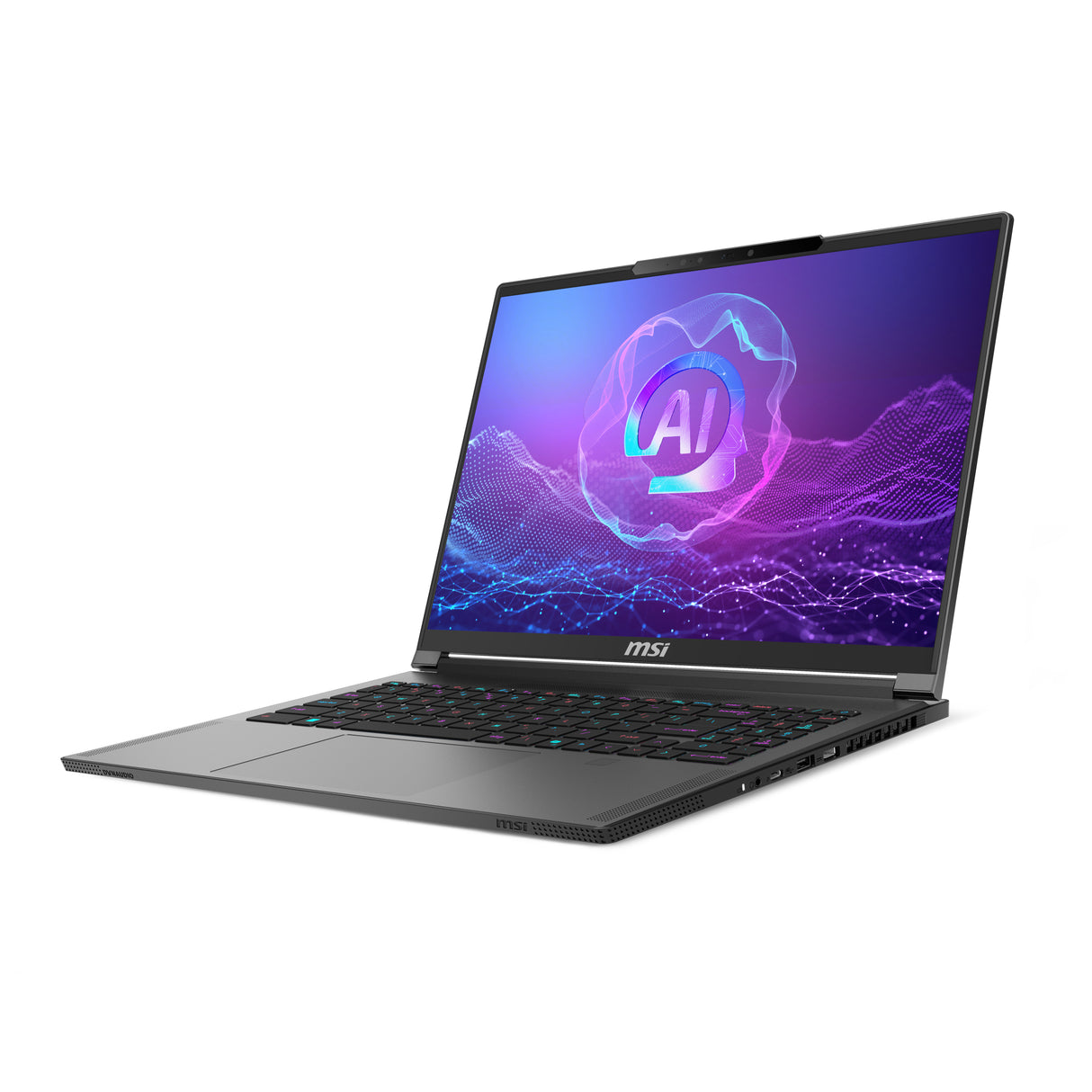 MSI Creator A16 AI+ A3HVFG-037US AMD Ryzen AI 9 365 Laptop 40.6 cm (16") Quad HD+ 32 GB LPDDR5x-SDRAM 1 TB SSD NVIDIA GeForce RTX 4060 Wi-Fi 7 (802.11be) Windows 11 Pro Grey