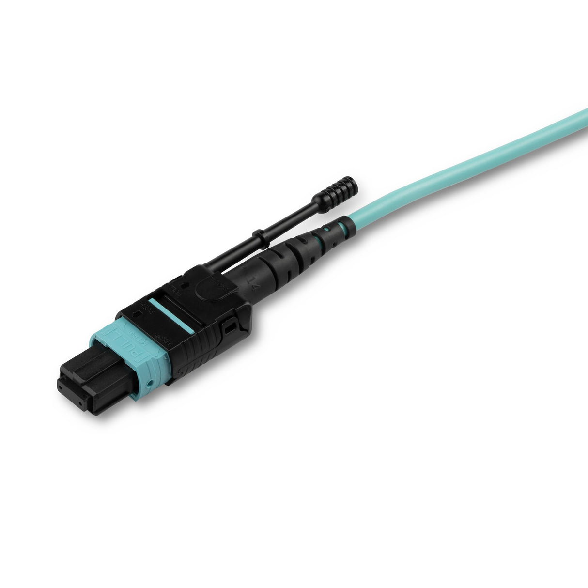 StarTech.com 2m (6ft) MTP(F)/PC to 4x LC/PC Duplex Breakout OM3 Multimode Fiber Optic Cable, OFNP Plenum, 40G Networks, Low Insertion Loss - Fiber Jumper Cord