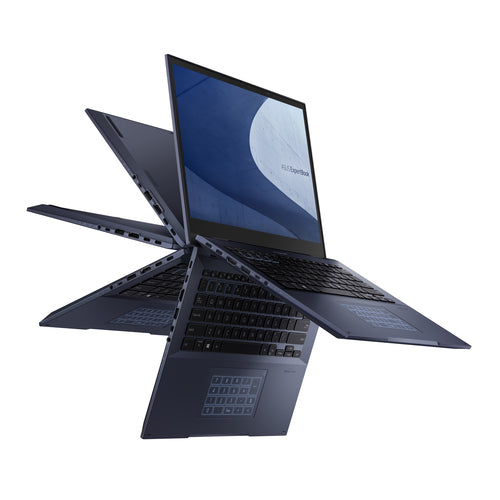 ASUS ExpertBook B7 Flip B7402FEA-Q73SP-CB laptop Intel® Core™ i7 i7-1195G7 Hybrid (2-in-1) 35.6 cm (14") Touchscreen WUXGA 16 GB DDR4-SDRAM 1 TB SSD Wi-Fi 6 (802.11ax) Windows 11 Pro Black