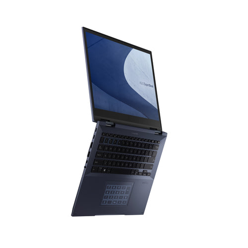 ASUS ExpertBook B7 Flip B7402FEA-Q73SP-CB laptop Intel® Core™ i7 i7-1195G7 Hybrid (2-in-1) 35.6 cm (14") Touchscreen WUXGA 16 GB DDR4-SDRAM 1 TB SSD Wi-Fi 6 (802.11ax) Windows 11 Pro Black