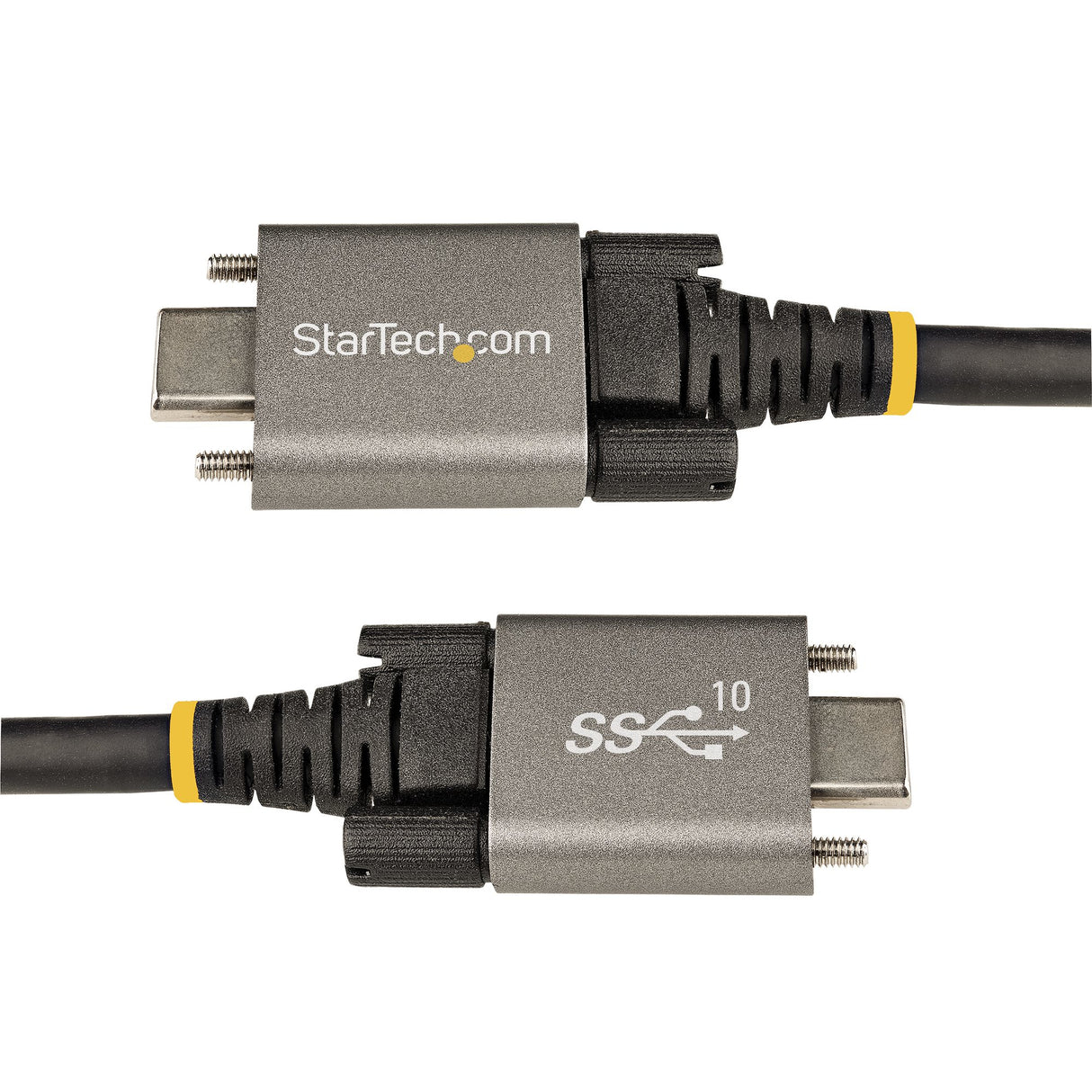 StarTech.com 20in (50cm) USB-C Cable, Side Screw Locking, USB 10Gbps, 100W (5A) Power Delivery, 8K 60Hz / 4K 144Hz DP Alt Mode - Thunderbolt Compatible