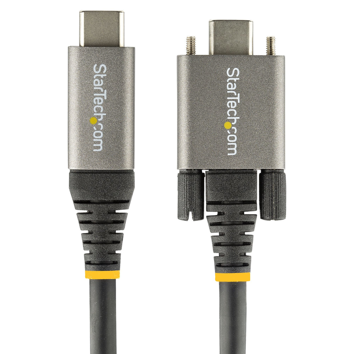 StarTech.com 20in (50cm) USB-C Cable, Side Screw Locking, USB 10Gbps, 100W (5A) Power Delivery, 8K 60Hz / 4K 144Hz DP Alt Mode - Thunderbolt Compatible