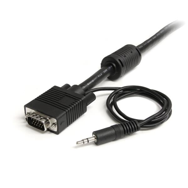 StarTech.com 15 ft Coax High Resolution Monitor VGA Cable with Audio HD15 M/M
