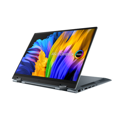 ASUS Zenbook 14 Flip OLED UP5401ZA-DB71T-CA laptop Intel® Core™ i7 i7-12700H Hybrid (2-in-1) 35.6 cm (14") Touchscreen 4K Ultra HD 16 GB LPDDR5-SDRAM 1 TB SSD Wi-Fi 6E (802.11ax) Windows 11 Home Grey