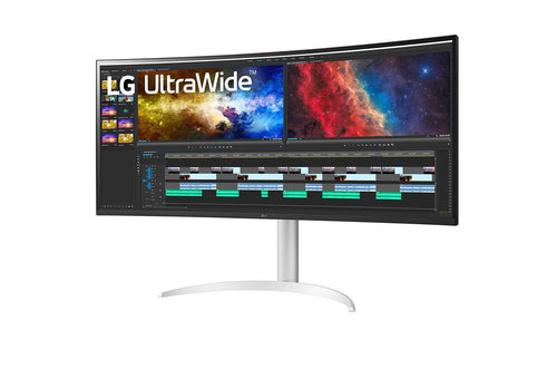 LG 38WP85C-W computer monitor 96.5 cm (38") 3840 x 1600 pixels UltraWide Quad HD+ LED Silver