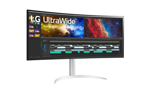 LG 38WP85C-W computer monitor 96.5 cm (38") 3840 x 1600 pixels UltraWide Quad HD+ LED Silver