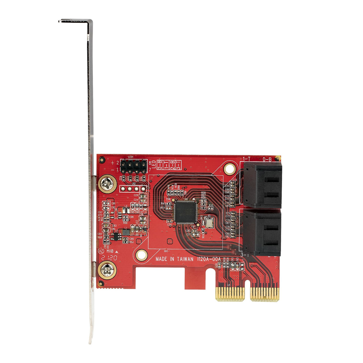 StarTech.com SATA PCIe Card - 4 Port PCIe SATA Expansion Card - 6Gbps - Low/Full Profile - Stacked SATA Connectors - ASM1164 Non-Raid - PCI Express to SATA Converter - TAA