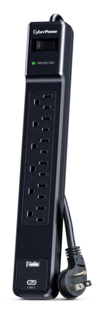 CyberPower 6 Outlet Surge Strip With USB