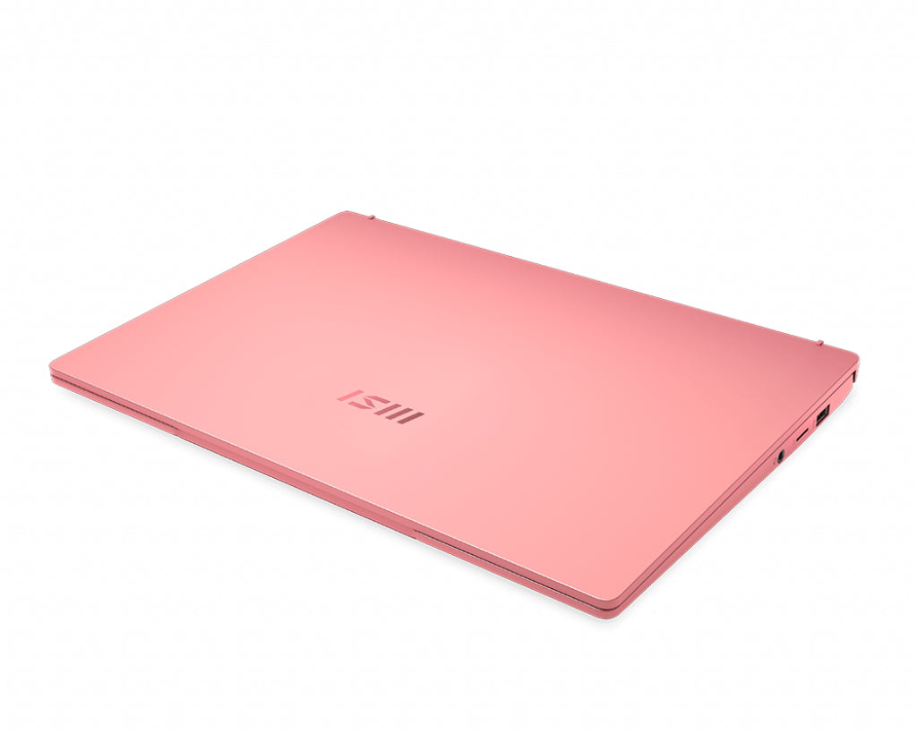 MSI Prestige 14 A11SB-631CA Intel® Core™ i7 i7-1185G7 Laptop 35.6 cm (14") Full HD 16 GB LPDDR4x-SDRAM 1 TB SSD NVIDIA GeForce MX450 Wi-Fi 6 (802.11ax) Windows 10 Home Pink
