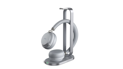 Yealink BH72 Teams + BHC76 Headset Wireless Head-band Office/Call center USB Type-C Bluetooth Charging stand Light grey