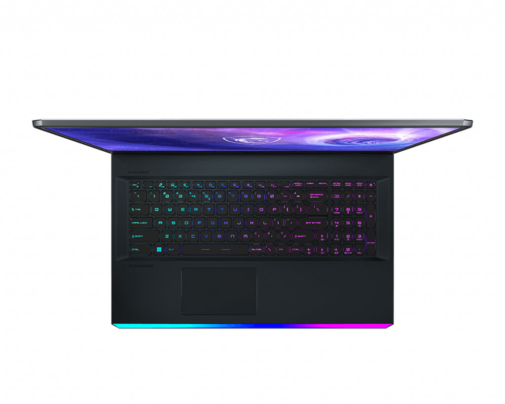 MSI Gaming GE76 12UGS-268CA Raider Intel® Core™ i7 i7-12700H Laptop 43.9 cm (17.3") Full HD 32 GB DDR5-SDRAM 1 TB SSD NVIDIA GeForce RTX 3070 Ti Wi-Fi 6E (802.11ax) Windows 11 Home Blue, Titanium