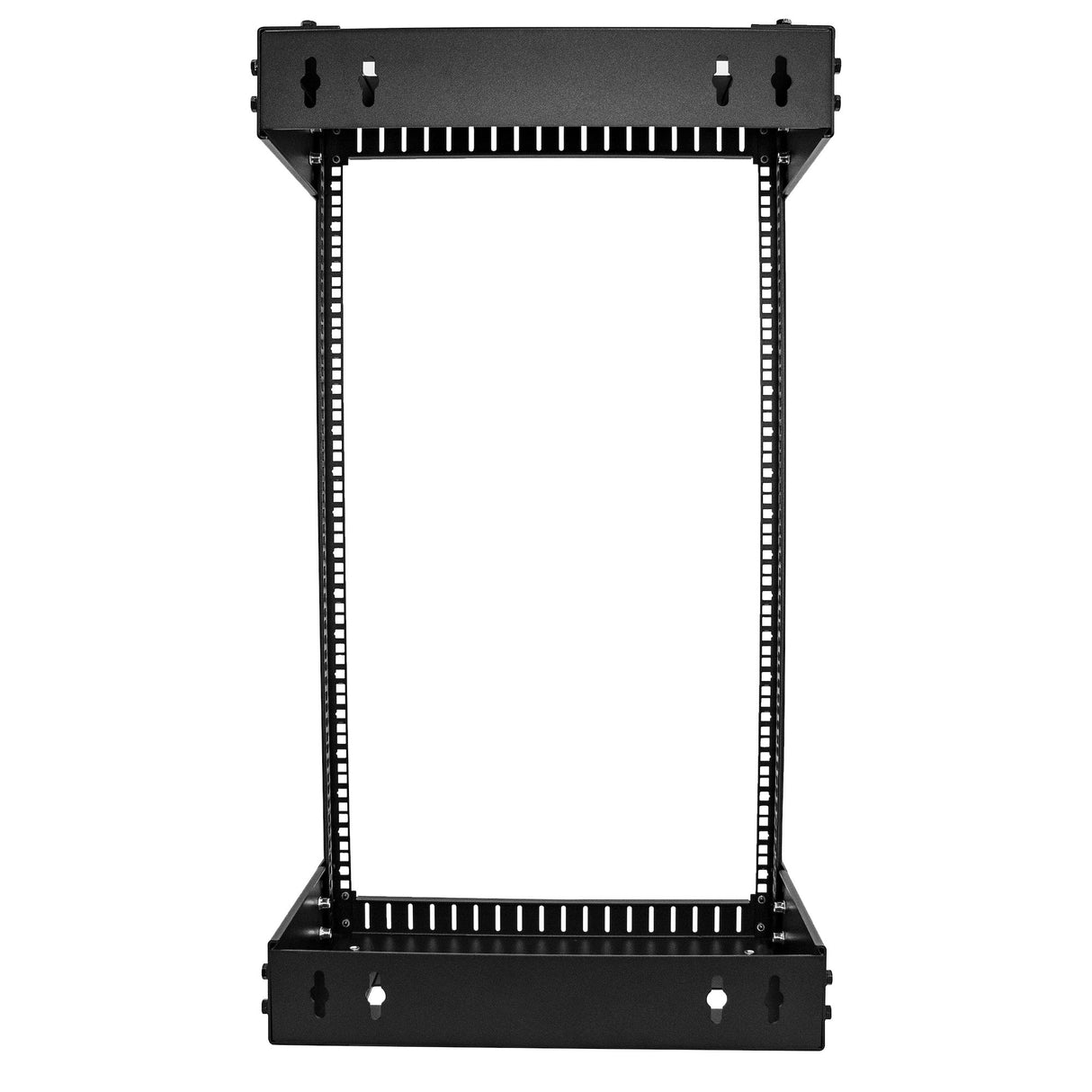 StarTech.com 2-Post 18U Heavy-Duty Wall Mount Network Rack, 19" Open Frame Server Rack with Adjustable Depth, Wall Mount Data Rack for IT / AV / Patch Panel / Computer Equipment - Cage Nuts and Screws Included