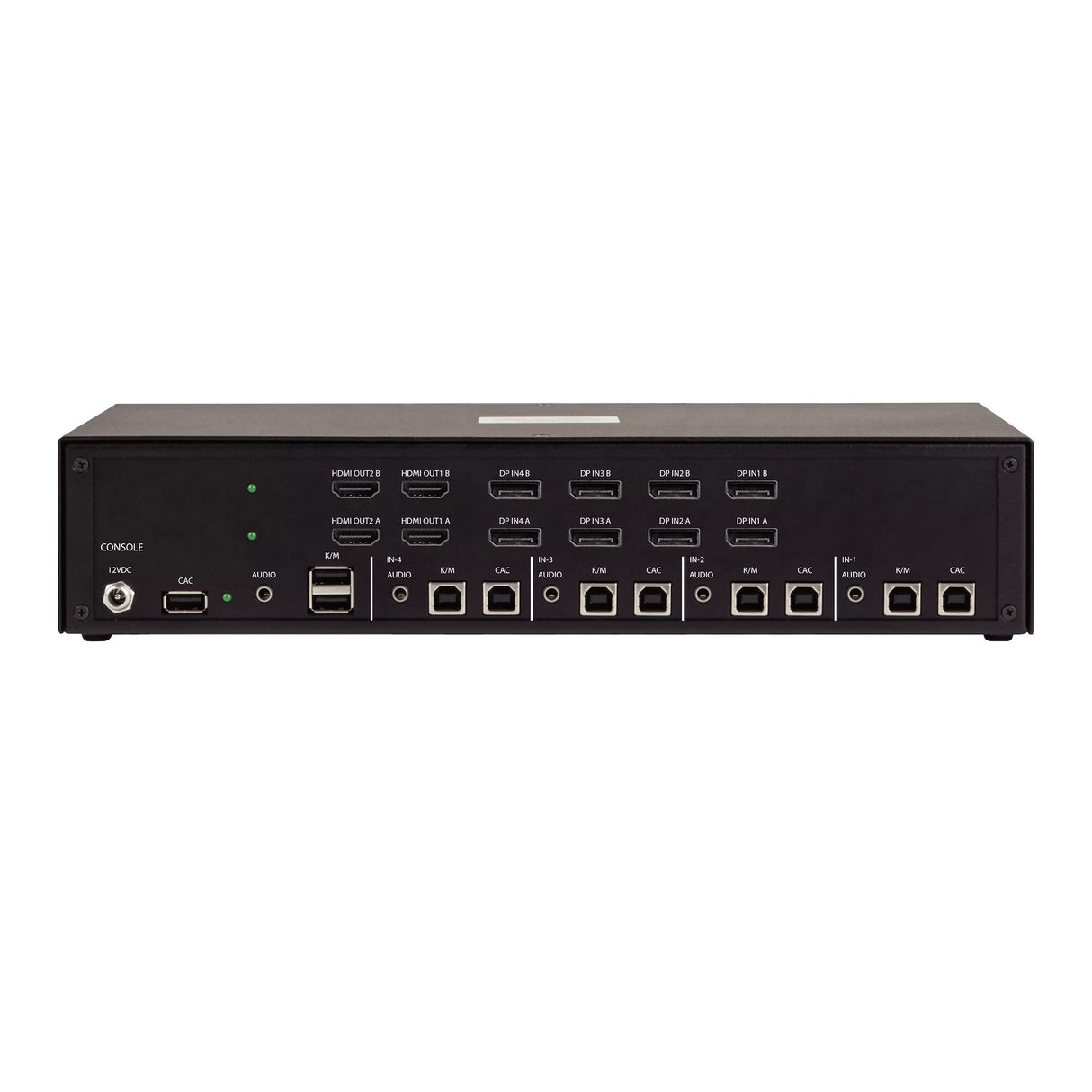 StarTech.com Secure 4-Port Quad-Monitor KVM Switch, 2x DisplayPort In to 4x HDMI Out, 4K 60Hz, NIAP 4.0 Desktop KVM, CAC, Metal Housing, Made in the USA