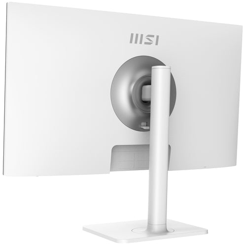 MSI Modern MD272PW 27 Inch Monitor with Adjustable Stand, Full HD (1920 x 1080), 75Hz, IPS, 4ms, AdaptiveSync, HDMI, DisplayPort, USB Type-C, Built-in USB Hub, Built-in Speakers, Anti-Glare, Anti-Flicker, Less Blue light, TÜV Certified, VESA, White