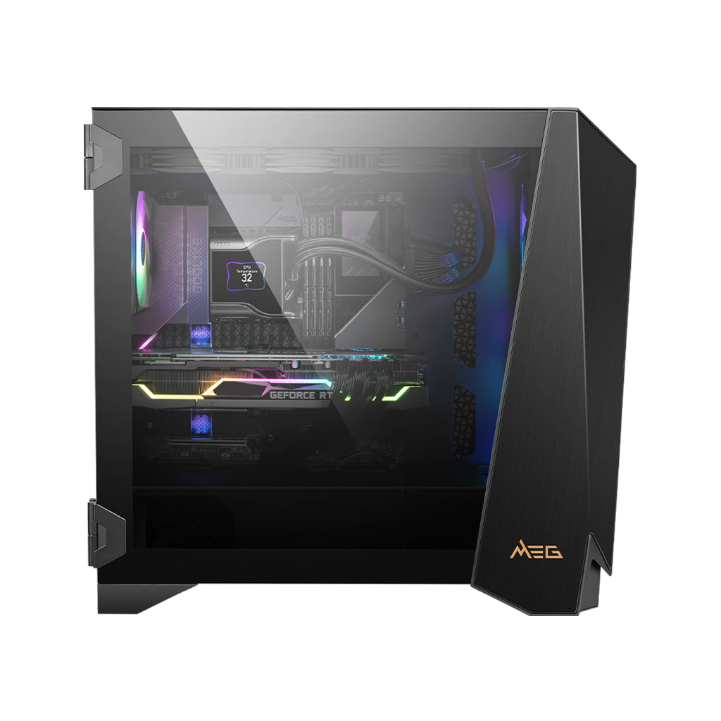 MSI Infinite RS 14NUG9-670US Intel® Core™ i9 i9-14900KF 64 GB DDR5-SDRAM 2 TB SSD NVIDIA GeForce RTX 4080 Windows 11 Pro Desktop PC Black