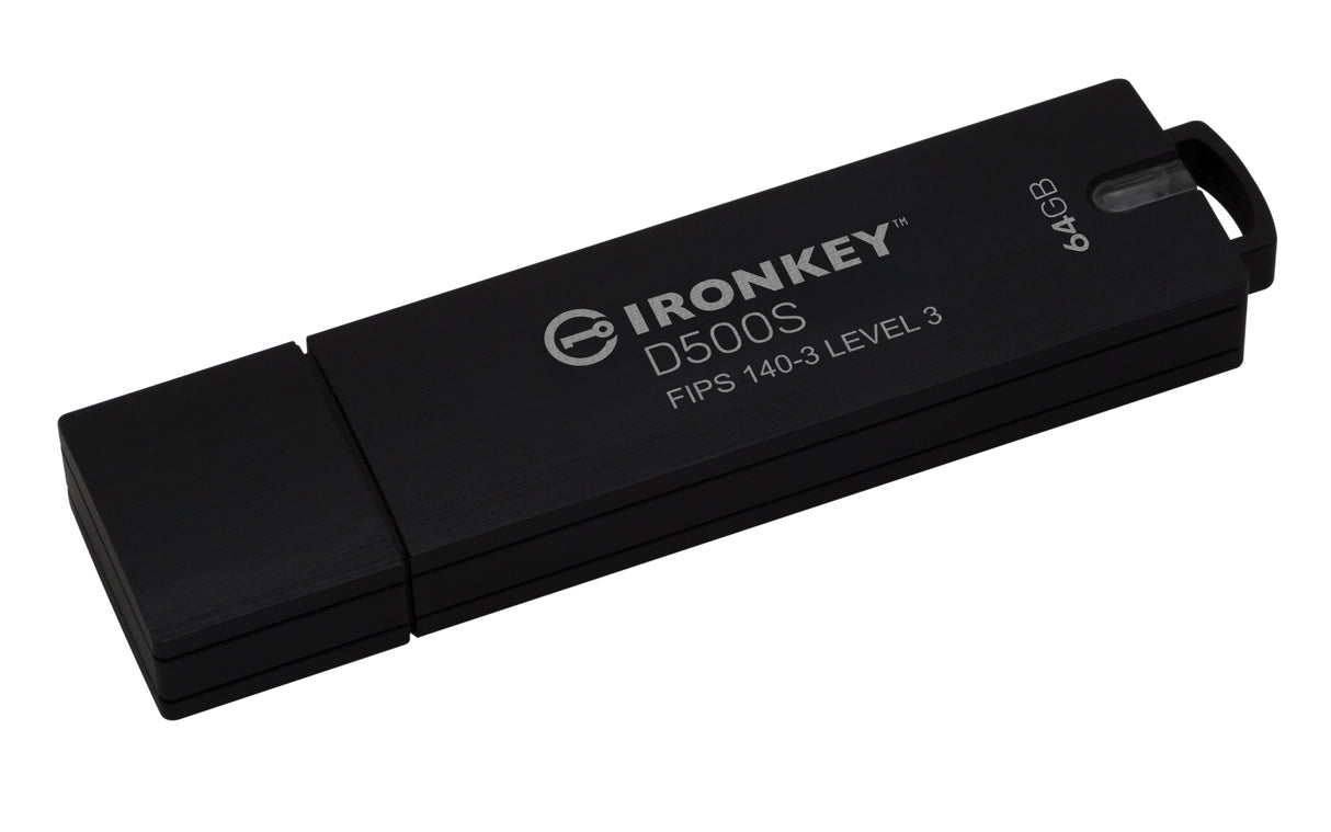 Kingston Technology IronKey 64GB D500S FIPS 140-3 Lvl 3 AES-256