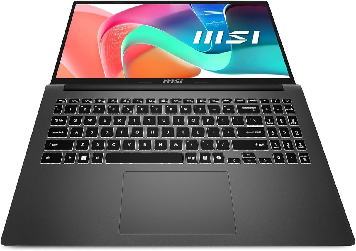 MSI Modern 15 F13MG-635CA Intel® Core™ i5 i5-1334U Laptop 39.6 cm (15.6") Full HD 16 GB DDR4-SDRAM 512 GB SSD Wi-Fi 6E (802.11ax) Windows 11 Home Grey