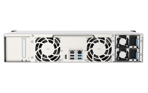 QNAP TS-1253DU-RP NAS Rack (2U) Intel® Celeron® J4125 4 GB DDR4 0 TB QNAP Turbo System Aluminium, Black