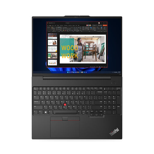 Lenovo ThinkPad E16 Gen 1 (Intel) Intel® Core™ i5 i5-1335U Laptop 40.6 cm (16") WUXGA 16 GB DDR4-SDRAM 1 TB SSD Wi-Fi 6 (802.11ax) Windows 11 Pro Black US English
