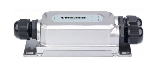 Intellinet Outdoor Vandalproof Gigabit PoE++ Injector, One 60 W Port, IEEE 802.3bt (4PPoE) Compliant, IP67 Waterproof, IK10 Vandalproof, Metal Housing