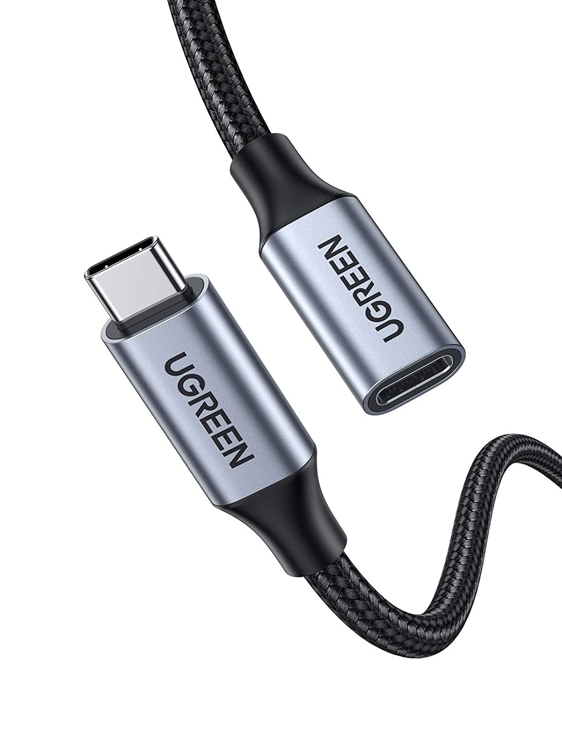 Ugreen USB-C 3.1 Extension Cable USB cable USB 3.2 Gen 2 (3.1 Gen 2) 1 m USB C 10 Gbit/s Black, Grey