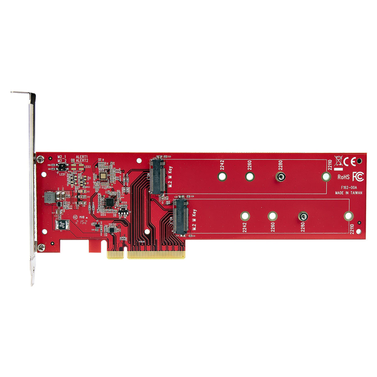 StarTech.com Dual M.2 PCIe SSD Adapter Card, PCIe x8 / x16 to Dual NVMe or AHCI M.2 SSDs, PCI Express 4.0, 7.8GBps/Drive, Bifurcation Required - Windows/Linux Compatible - TAA