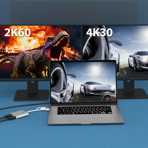j5create JCA365-N USB-C® to Dual HDMI™ Multi-Monitor Adapter