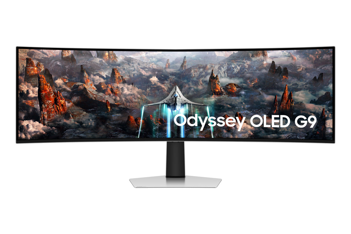 Samsung LS49CG932SNXZA computer monitor 124.5 cm (49") 5120 x 1440 pixels Dual QHD OLED Silver
