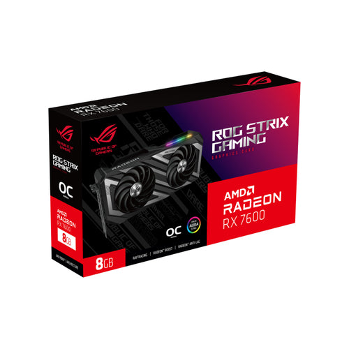 ASUS ROG -STRIX-RX7600-O8G-GAMING AMD Radeon RX 7600 8 GB GDDR6
