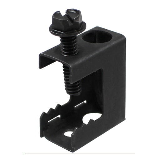 Wavenet Spring Steel Beam Clamp, Decromet, #1/4-20, 100-Pack