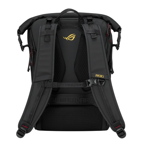 ASUS ROG SLASH Edition 20 backpack Roll top backpack Black Polyester, PU leather