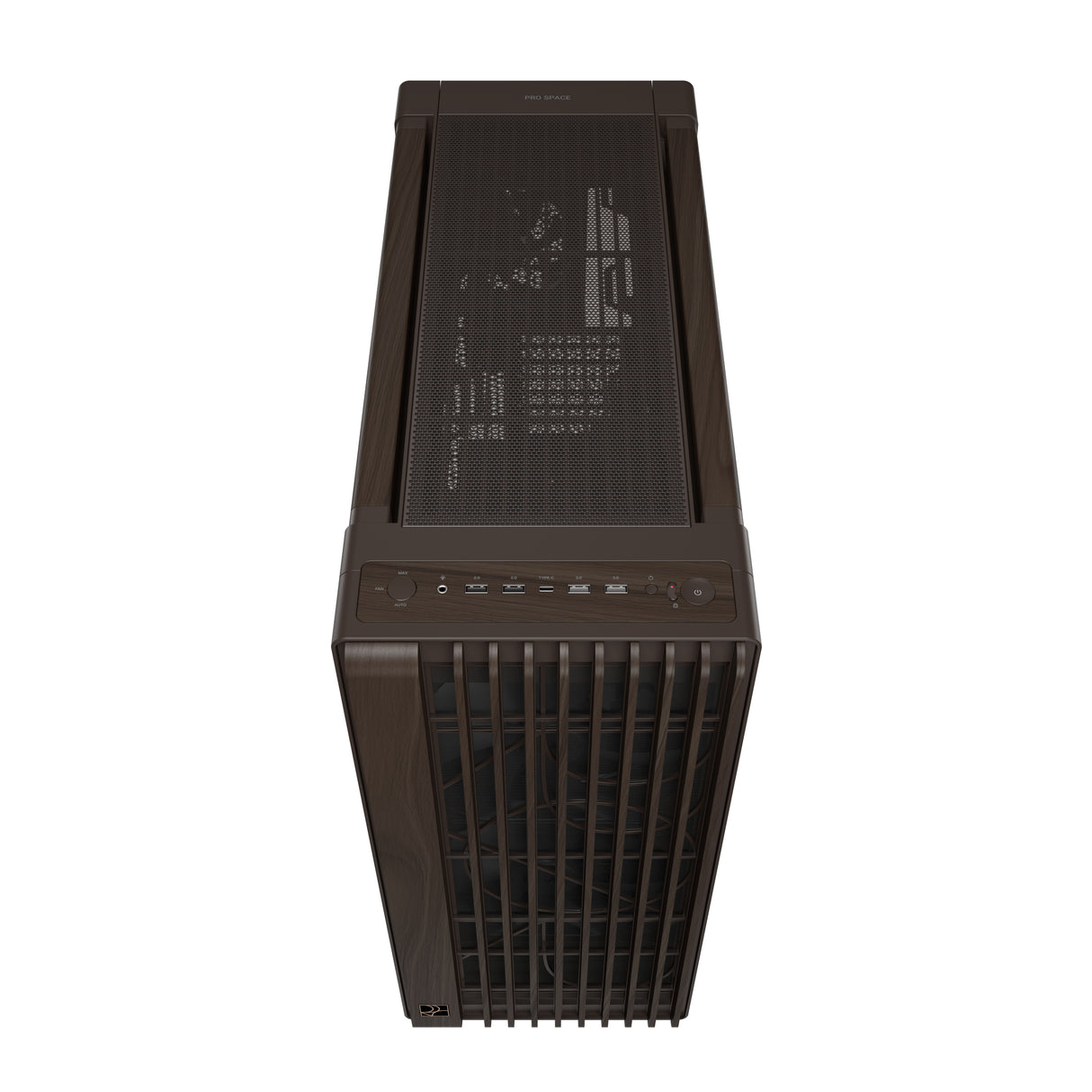 ASUS ProArt PA602 Wood Edition Retro Brown - Tempered Glass Panel Midi Tower