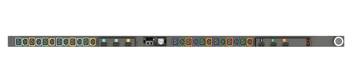 Vertiv Geist MNR5MGW1-24PBB8-6PS15D0A10-S-A power distribution unit (PDU) 24 AC outlet(s) 0U Black
