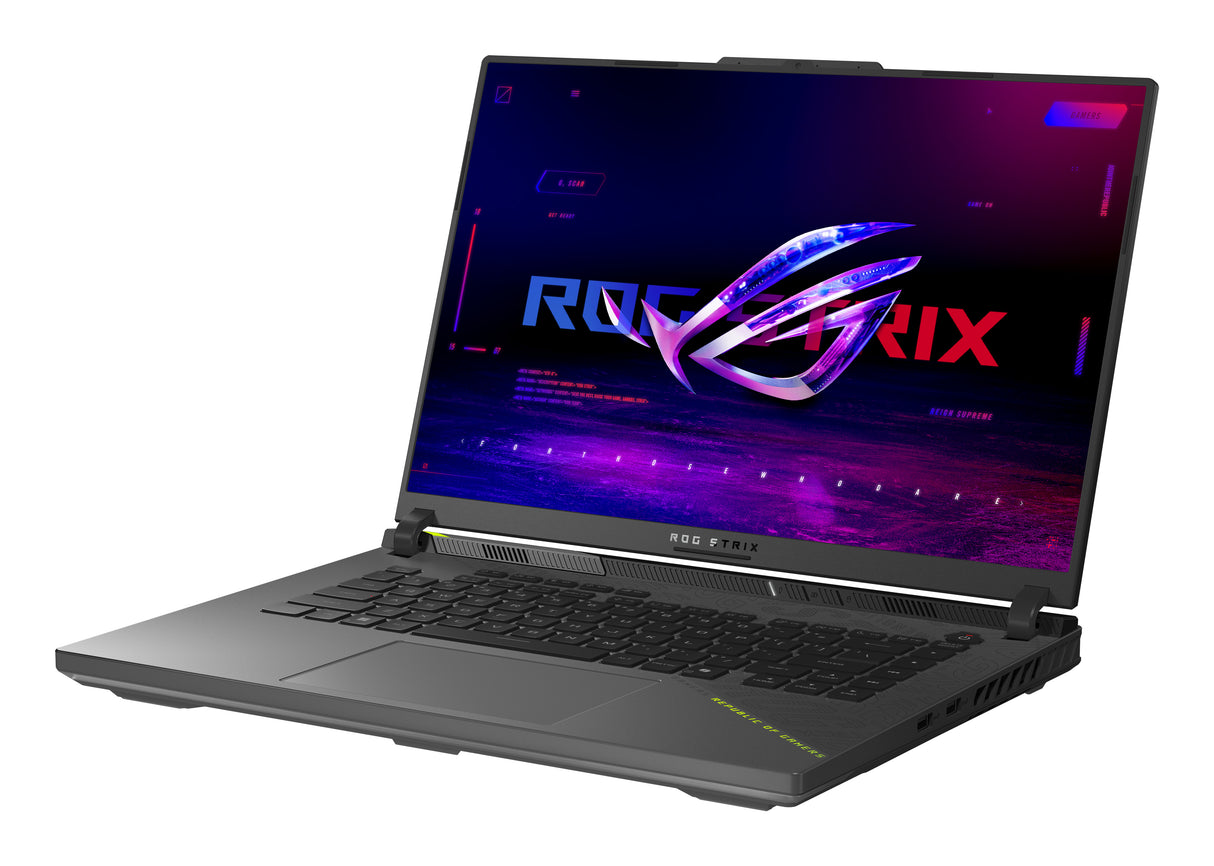 ASUS ROG Strix G16 G614PP-DB96-CA AMD Ryzen™ 9 8940HX Laptop 40.6 cm (16") WUXGA 32 GB DDR5-SDRAM 1 TB SSD NVIDIA GeForce RTX 5070 Wi-Fi 6E (802.11ax) Windows 11 Home Black, Green, Grey