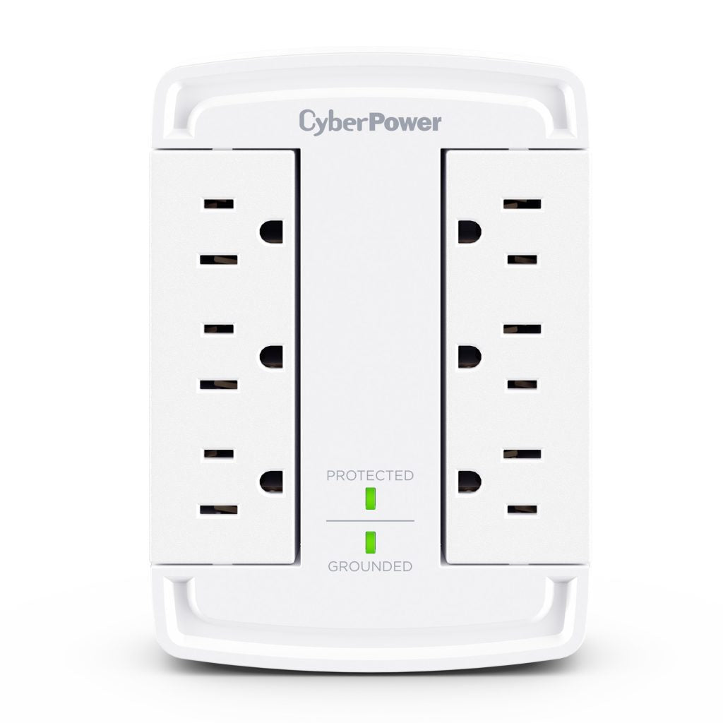 CyberPower CSB6WS surge protector White 6 AC outlet(s) 125 V 1.8 m