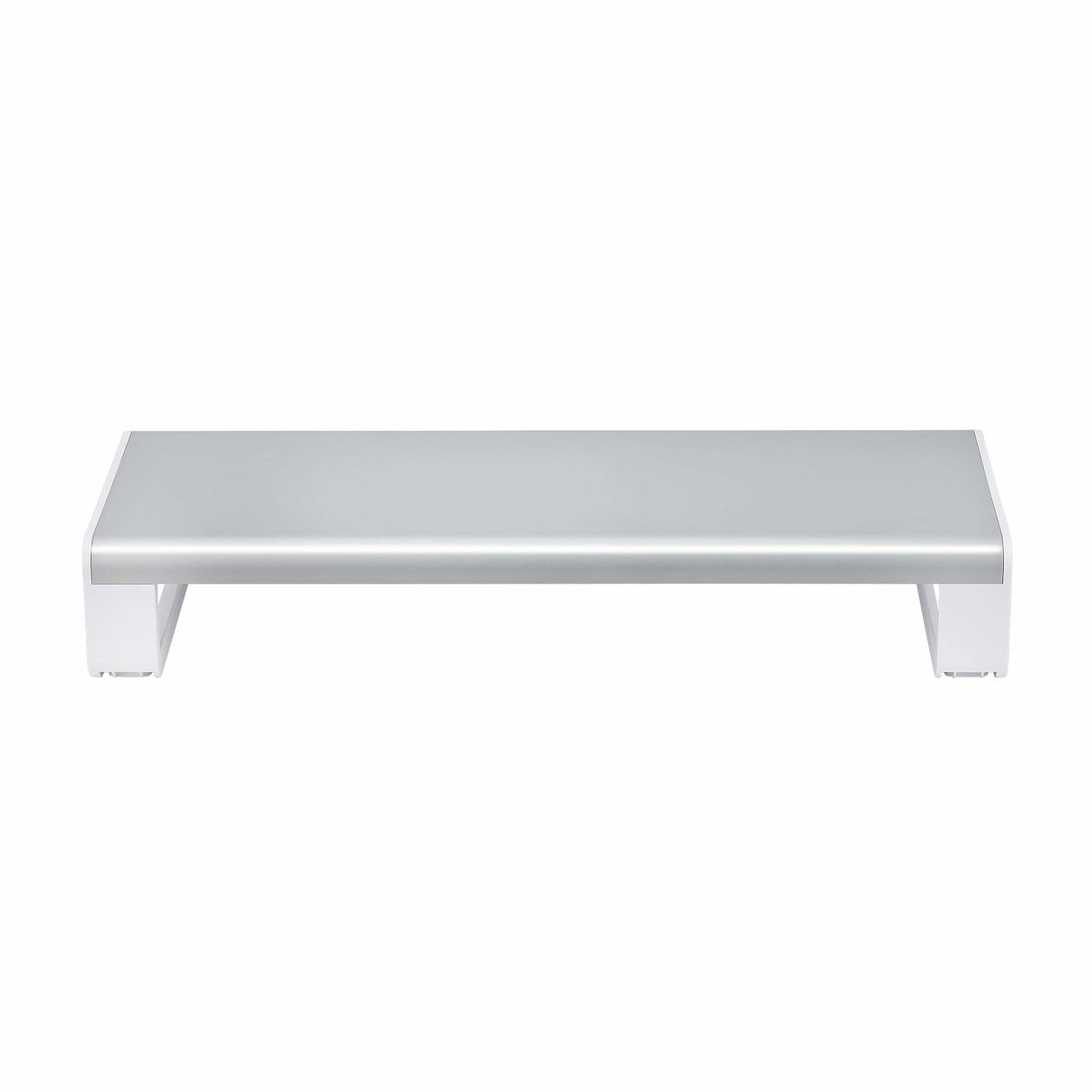 StarTech.com Ergonomic Monitor Riser Stand, Up to 33lb/15kg, Fixed height 3.5in/9cm, Desktop Computer Monitor/Laptop Riser, Steel Platform, Quick Assembly, Optimize Desk Space - TAA