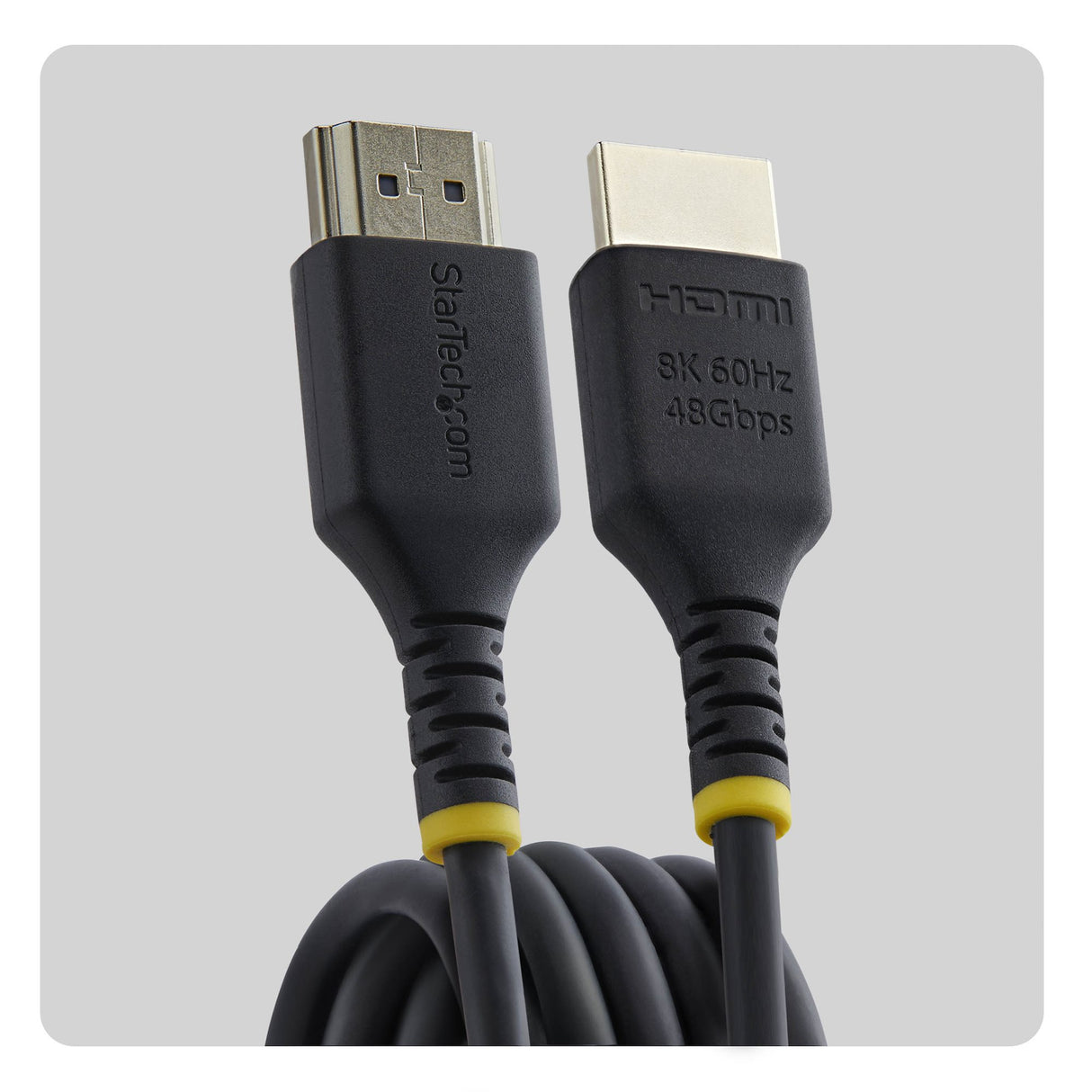 StarTech.com HDMI21-CBL-SLIM-50C HDMI cable 0.5 m HDMI Type A (Standard) Black