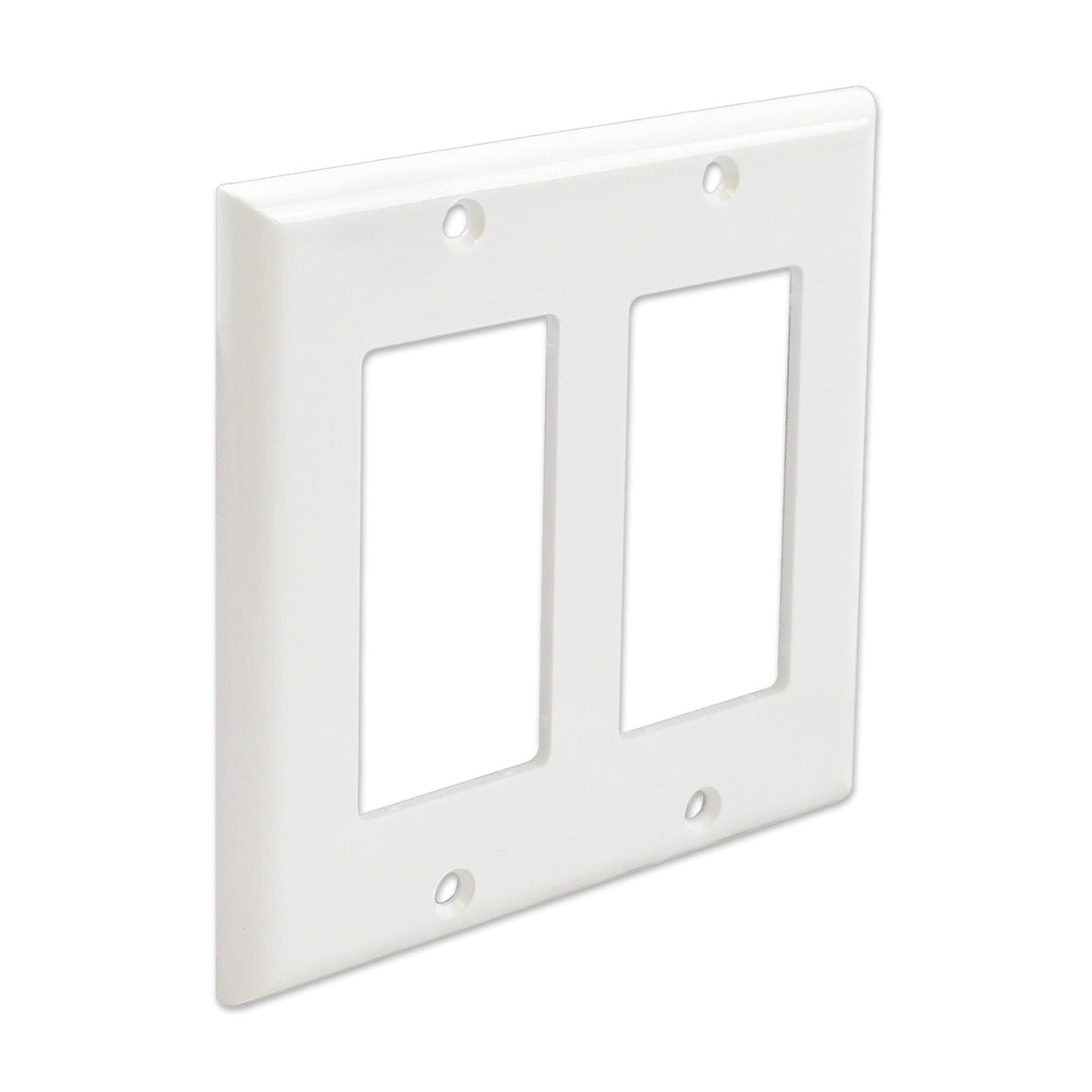 Primewired Decora Wall Plate, Double Gang - White