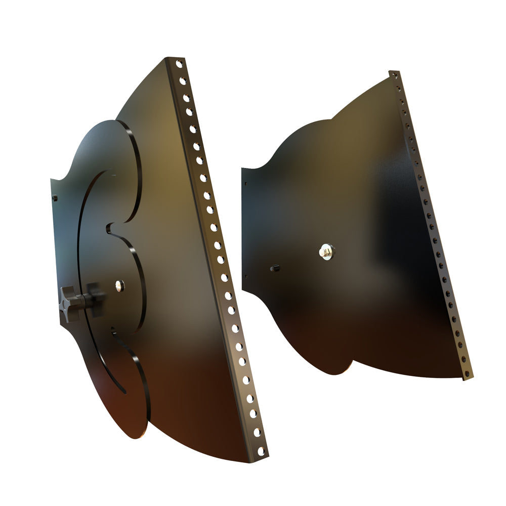 Hammond HLP Series, Round Hole Punched Rotating Mounting Rails 8U