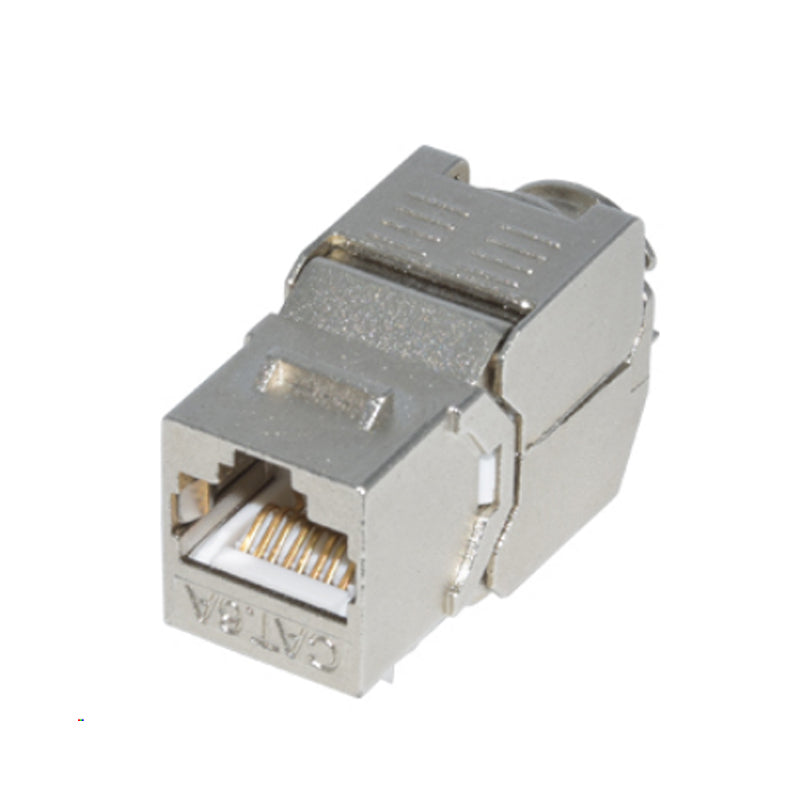 Keystone Jack Cat6A Tooless Shielded, 10G