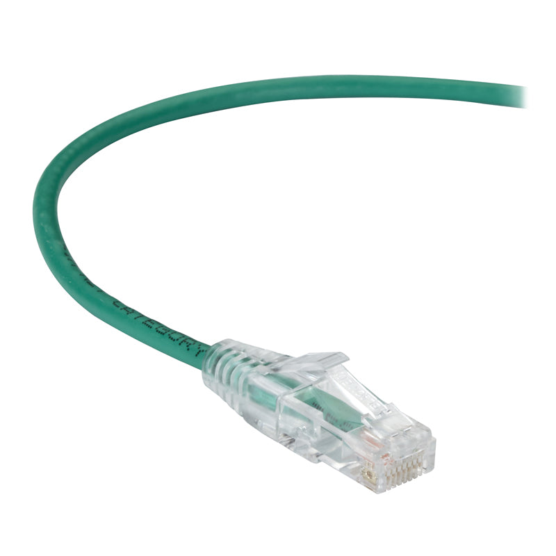 Primewired Patch Cord, ultra-thin, Cat6A, UTP, 10Gb, awg#28, Green, 5ft