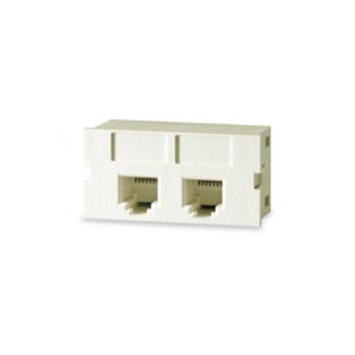 Signamax, Modular, Category 5e Module, 2-Port T568A/B, White