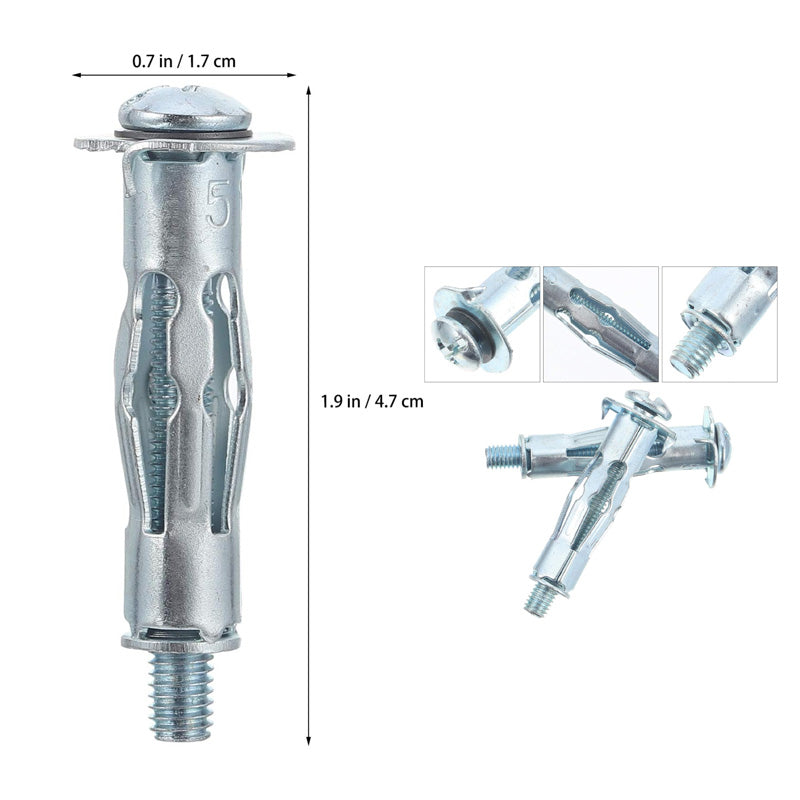 Wall Anchor Kits for Plasterboard size: M5*37mm (12pk)