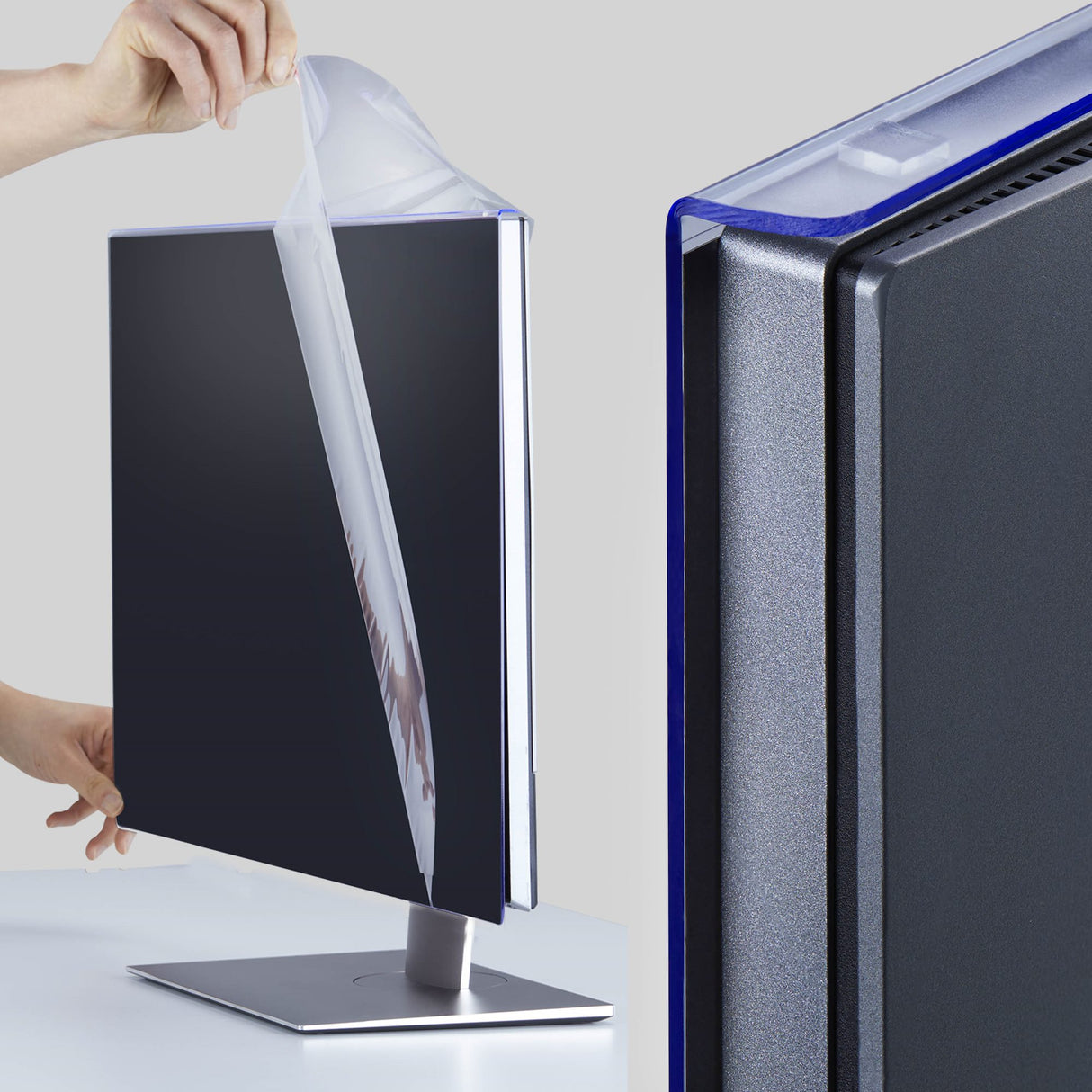 StarTech.com 32-inch 16:9 Computer Monitor Privacy Screen, Hanging Acrylic Filter, Quick-Install Security Shield, Monitor Screen Protector, +/- 30 Deg. View, Glossy, TAA