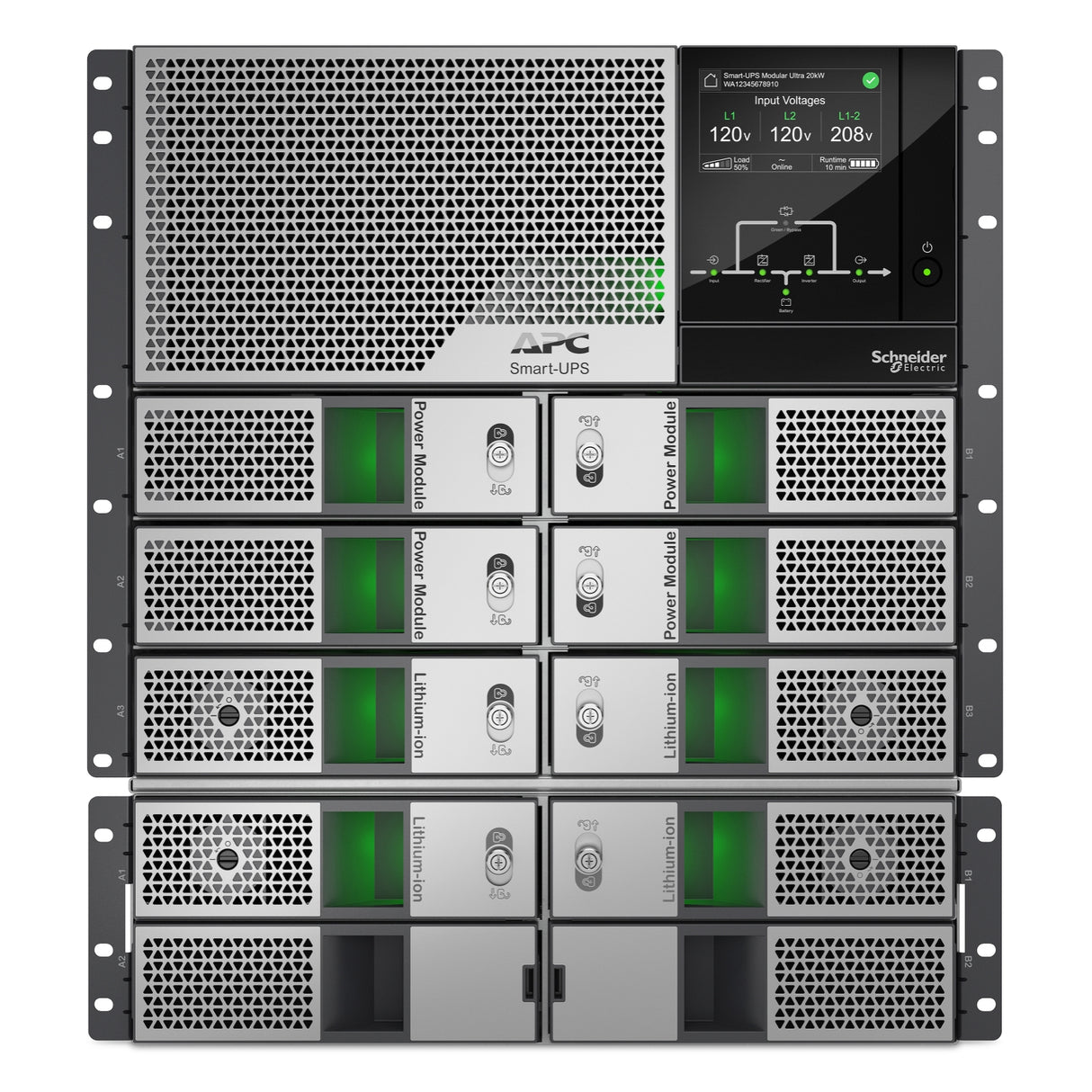 APC SRYL20K20RMXLT uninterruptible power supply (UPS) Double-conversion (Online) 20 kVA 20000 W