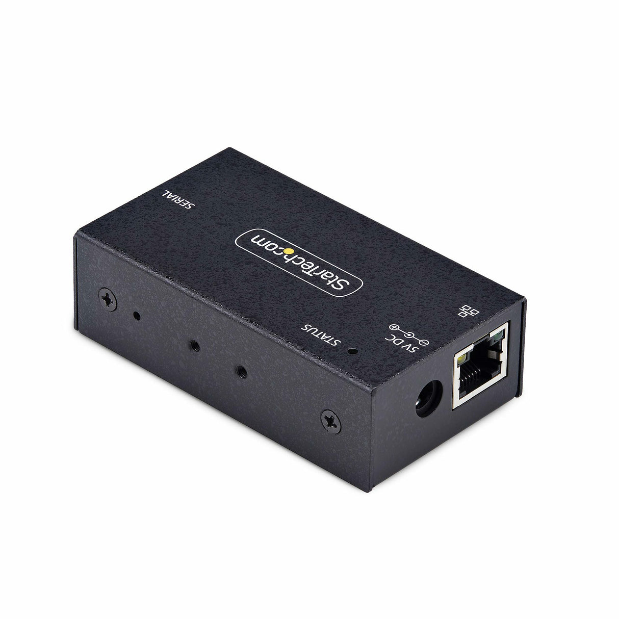 StarTech.com 1-Port Serial to Ethernet Adapter, IP Serial Device Server For Remote RS232 Devices, Wall/DIN Rail Mountable, Metal Housing, RJ45 LAN to DB9 Serial Converter, TAA