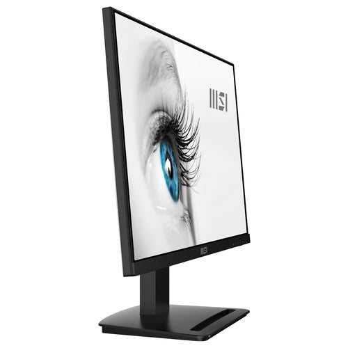 MSI Pro MP243 23.8 Inch Monitor, Full HD (1920 x 1080), 75Hz, IPS, 5ms, HDMI, DisplayPort, Built-in Speakers, Anti-Glare, Anti-Flicker, Less Blue light, TÜV Certified, VESA, Kensington, Black