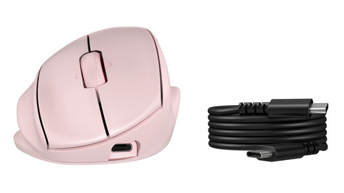 HP Tilt Ergonomic Pink Mouse 720M