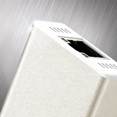j5create JCH471 USB-C™ Gigabit Ethernet & Hub Multi Adapter, Metallic Champagne
