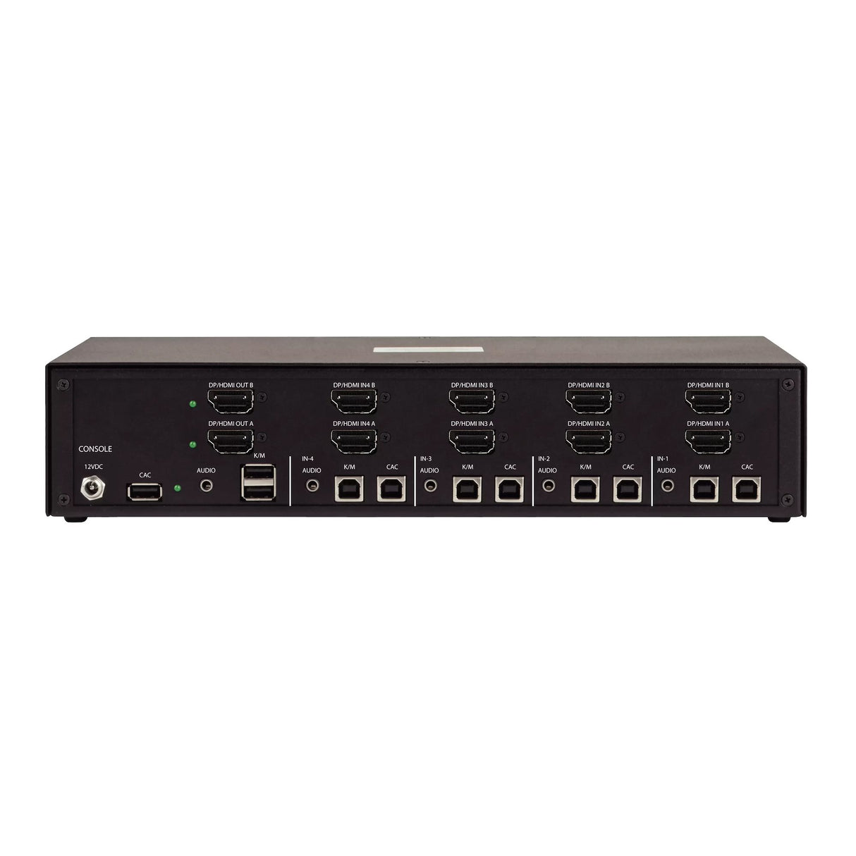StarTech.com Secure 4-Port Dual-Monitor KVM Switch, HDMI or DisplayPort, 4K 60Hz, NIAP 4.0 Desktop KVM, Metal Housing, CAC Port, Made in the USA